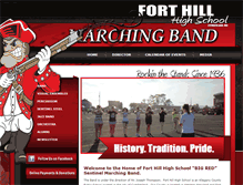 Tablet Screenshot of forthillband.com